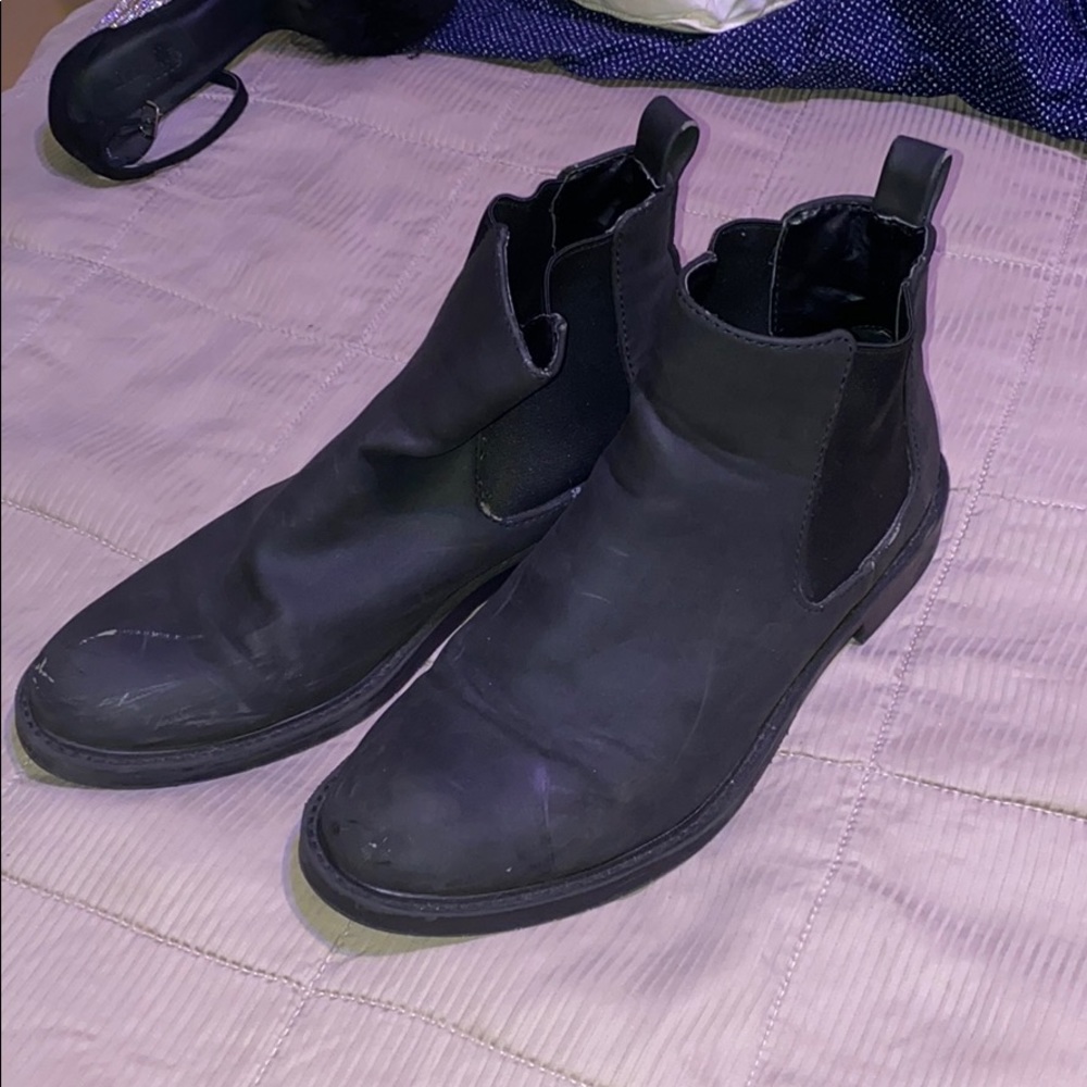 Men’s black boots Forever 21